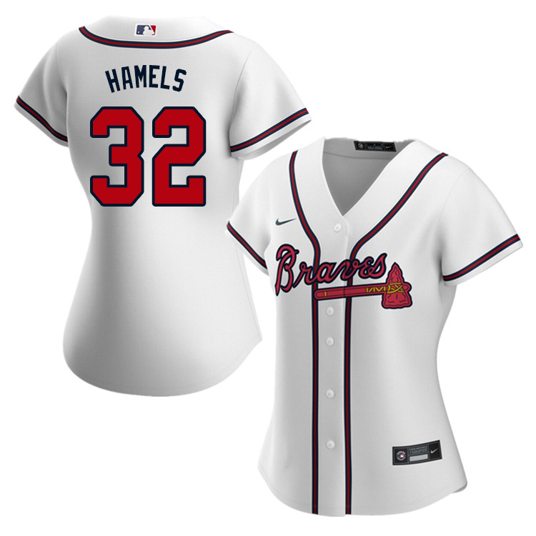 Nike Women #32 Cole Hamels Atlanta Braves Baseball Jerseys Sale-White